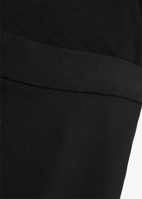 Pantaloni pr&eacute;maman elasticizzati con piega stirata, wide leg, bonprix