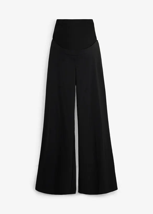 Pantaloni pr&eacute;maman elasticizzati con piega stirata, wide leg, bonprix