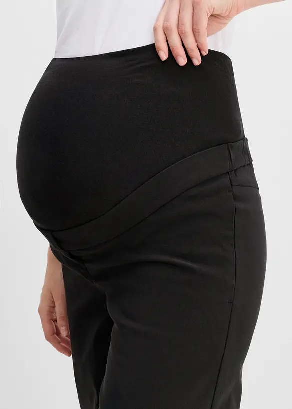 Pantaloni pr&eacute;maman elasticizzati con piega stirata, wide leg, bonprix