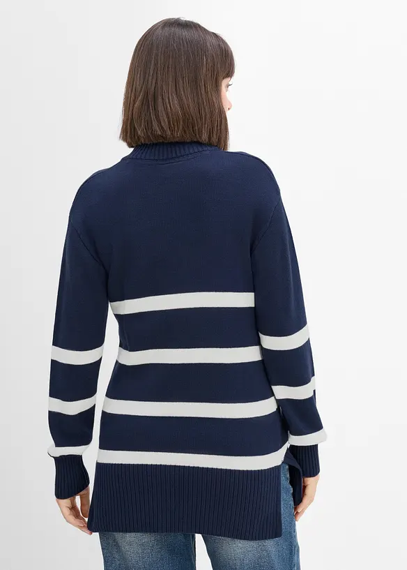 Maglione pr&eacute;maman e da allattamento in puro cotone biologico, bonprix