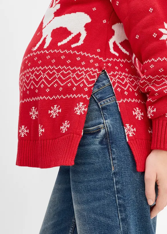 Maglione pr&eacute;maman / da allattamento in puro cotone, bonprix