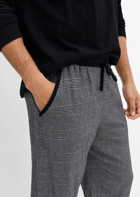 Pigiama con pantaloni in flanella, bonprix