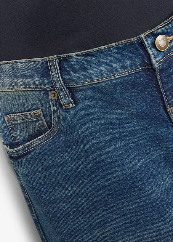 Jeans pr&eacute;maman in cotone biologico, wide leg, bonprix