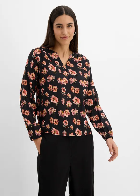Blusa in misto viscosa fluido, bonprix