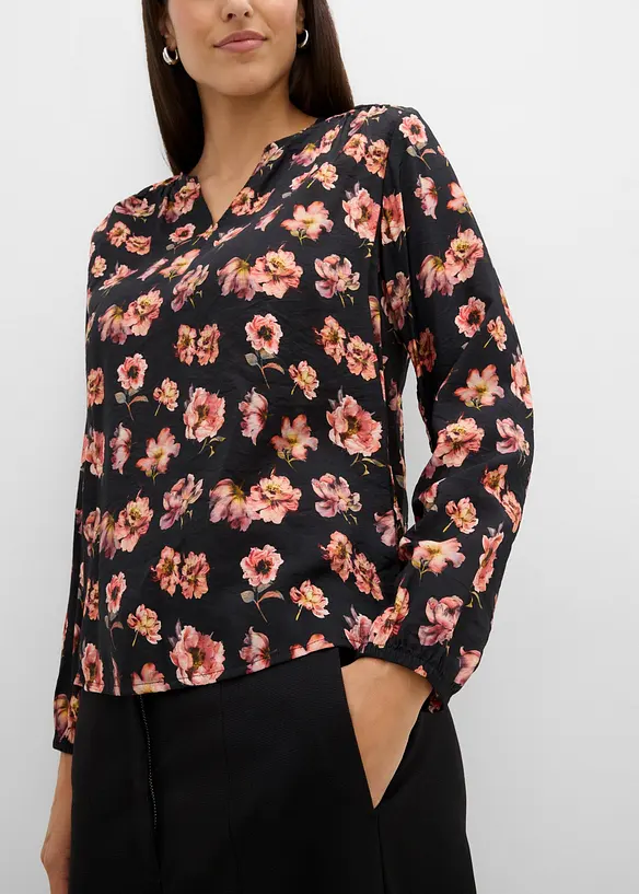 Blusa in misto viscosa fluido, bonprix