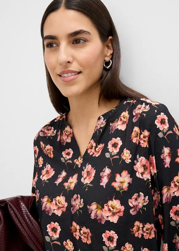Blusa in misto viscosa fluido, bonprix