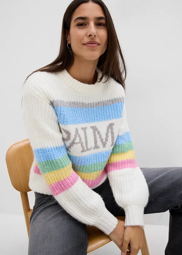 Maglione con lana, bonprix