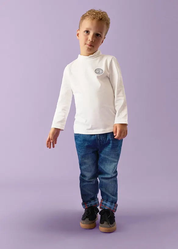 Maglia dolcevita Lurchi in morbido cotone biologico (pacco da 2), Lurchi