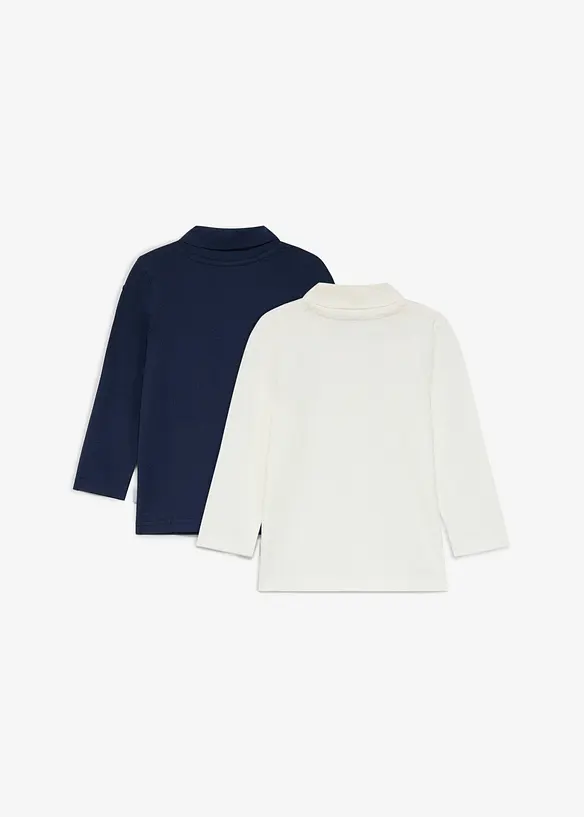 Maglia dolcevita Lurchi in morbido cotone biologico (pacco da 2), Lurchi