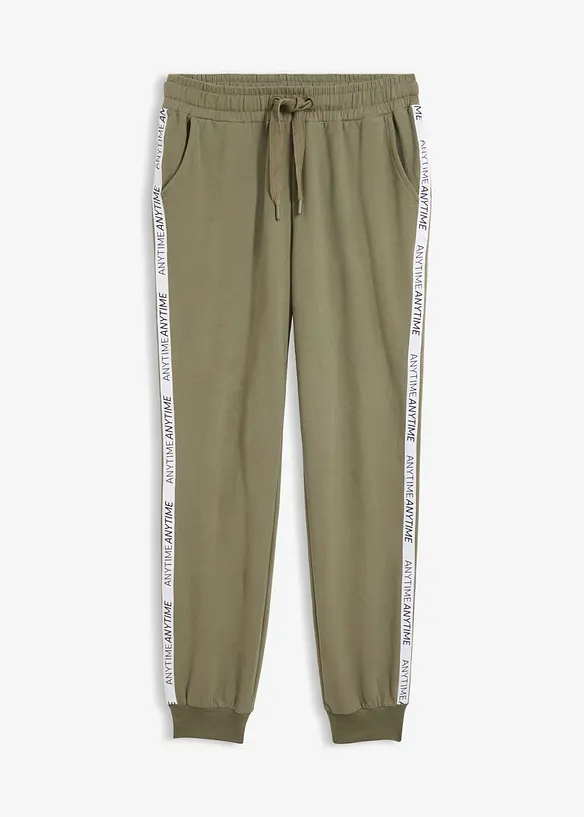 Pantaloni in morbida felpa di misto cotone, bonprix