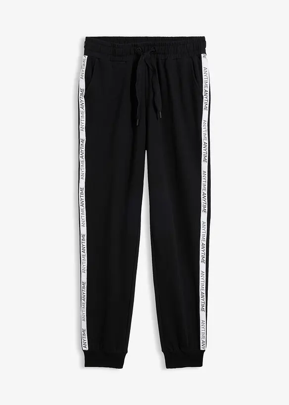 Pantaloni in morbida felpa di misto cotone, bonprix