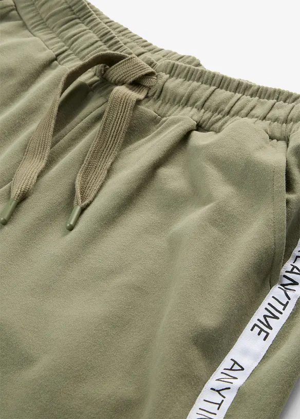 Pantaloni in morbida felpa di misto cotone, bonprix