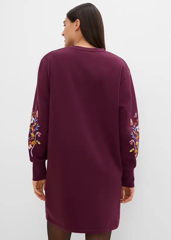 Abito in felpa di misto cotone, bonprix