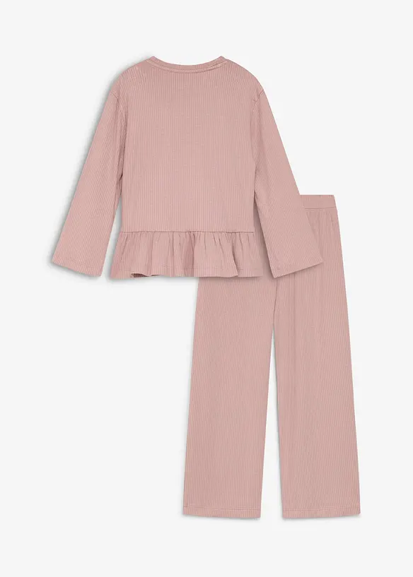 Maglia a maniche lunghe e pantaloni in viscosa (set 2 pezzi), bonprix