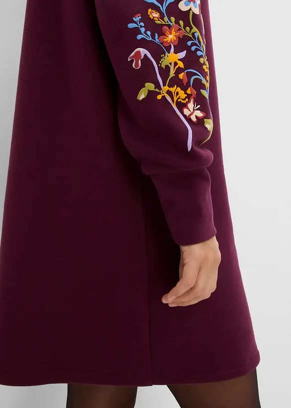 Abito in felpa di misto cotone, bonprix