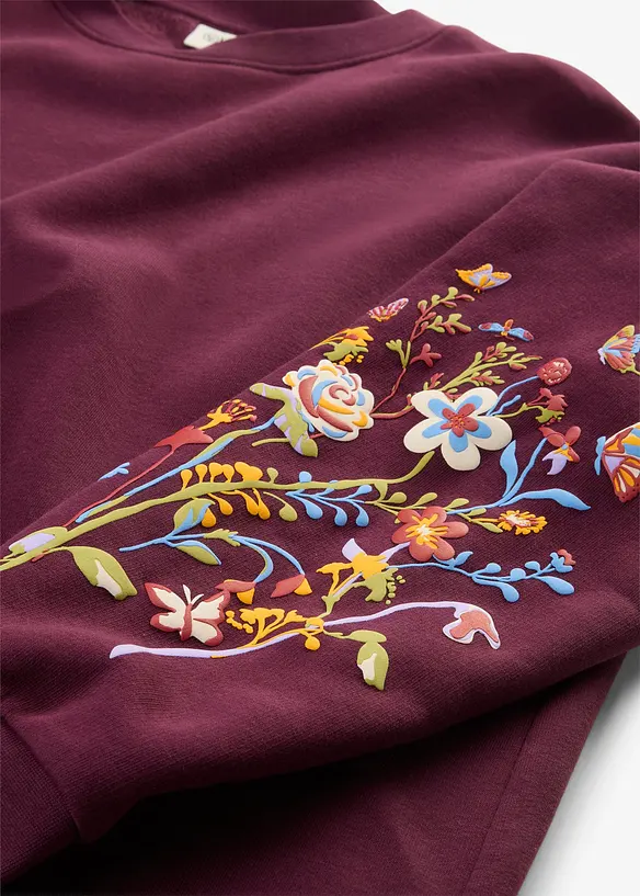 Abito in felpa di misto cotone, bonprix