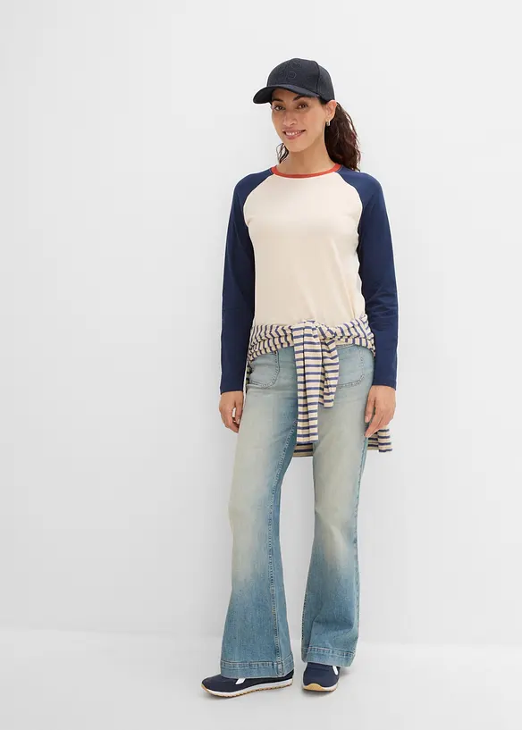 Maglia raglan in misto cotone biologico, bonprix