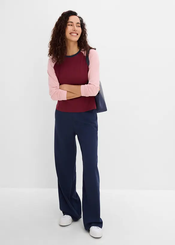 Maglia raglan in misto cotone biologico, bonprix