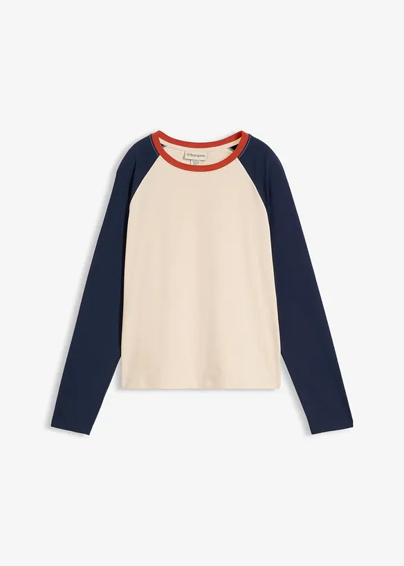 Maglia raglan in misto cotone biologico, bonprix