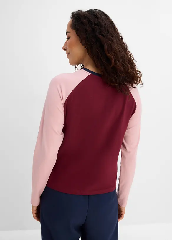 Maglia raglan in misto cotone biologico, bonprix