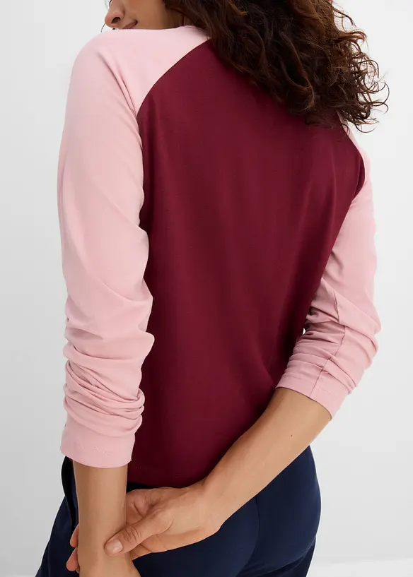Maglia raglan in misto cotone biologico, bonprix