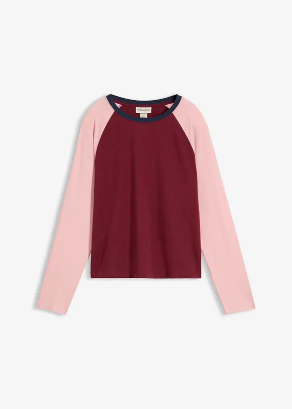 Maglia raglan in misto cotone biologico, bonprix