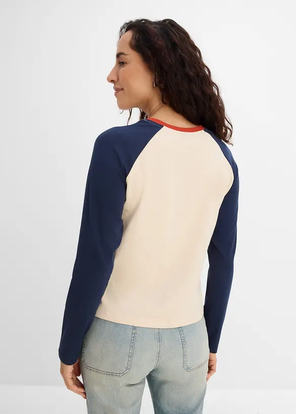 Maglia raglan in misto cotone biologico, bonprix