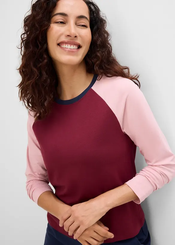 Maglia raglan in misto cotone biologico, bonprix