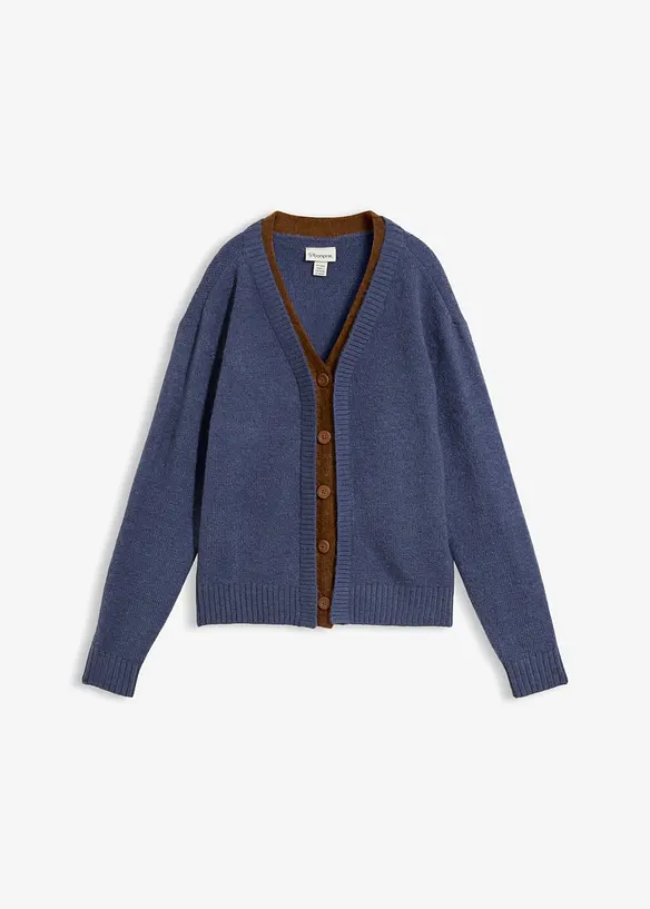 Cardigan con inserti a contrasto, bonprix