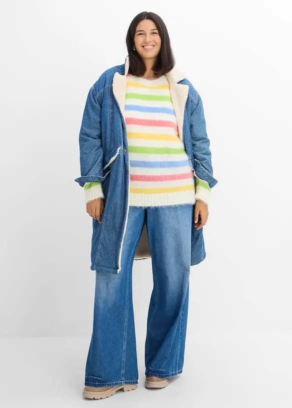 Maglione a trama operata, bonprix