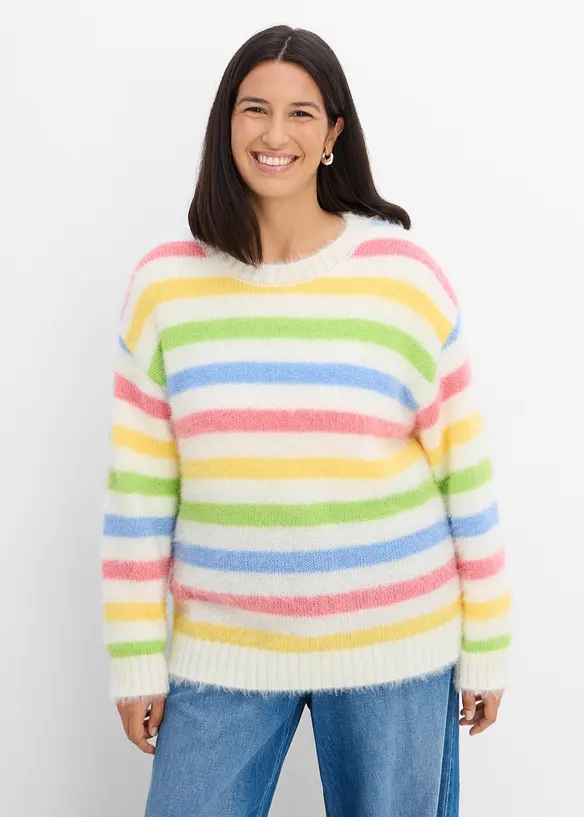 Maglione a trama operata, bonprix