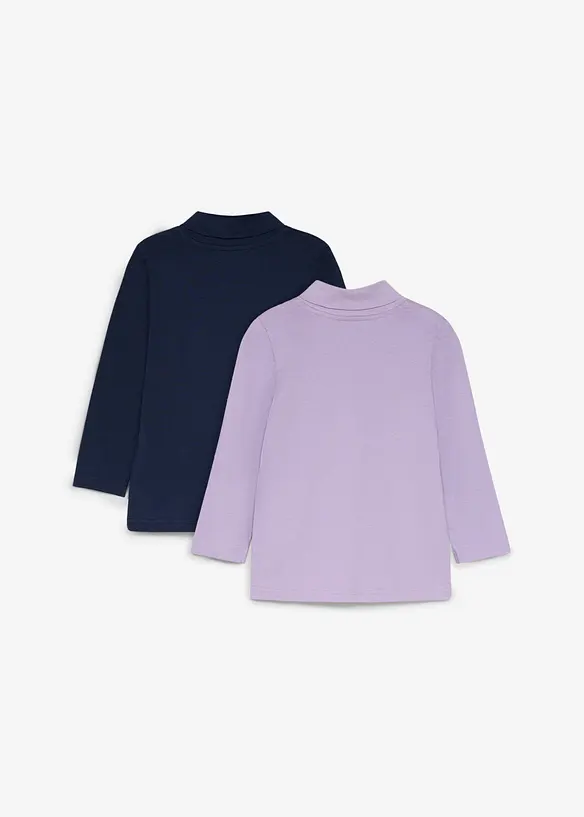 Maglia dolcevita Lurchi in morbido cotone biologico (pacco da 2), Lurchi