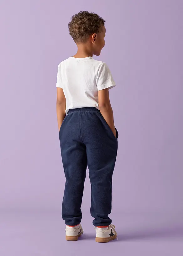 Pantaloni termici Lurchi in pile morbido con elastico in vita, Lurchi