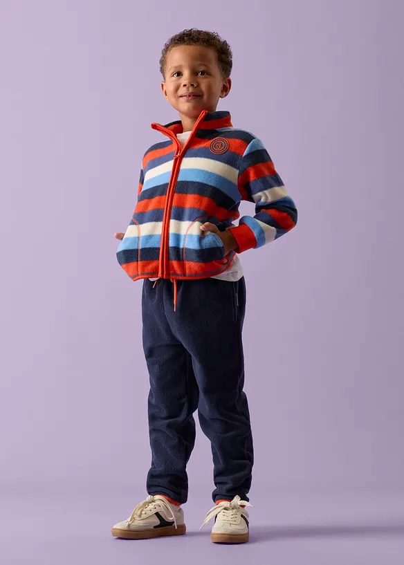 Pantaloni termici Lurchi in pile morbido con elastico in vita, Lurchi
