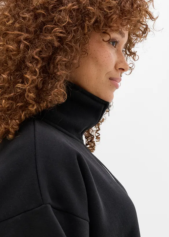Felpa termica con zip, asciugatura rapida, bonprix