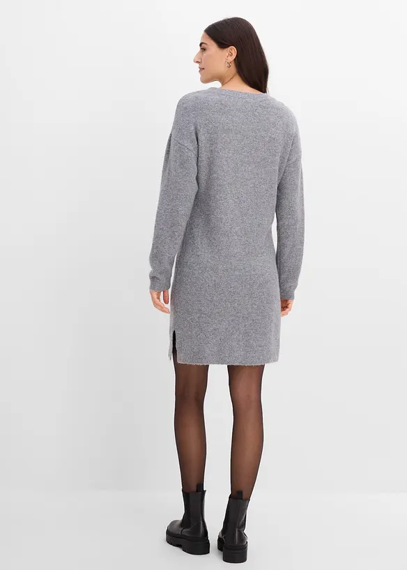 Abito in maglia con applicazione, bonprix