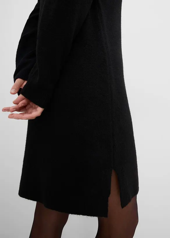 Abito in maglia con applicazione, bonprix