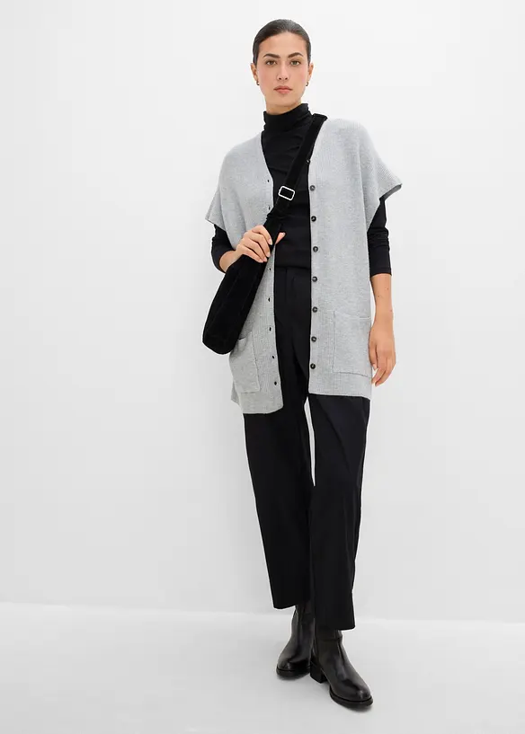 Cardigan in morbida maglia misto viscosa, bonprix