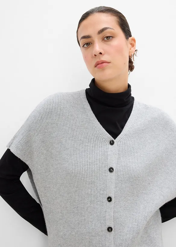 Cardigan in morbida maglia misto viscosa, bonprix