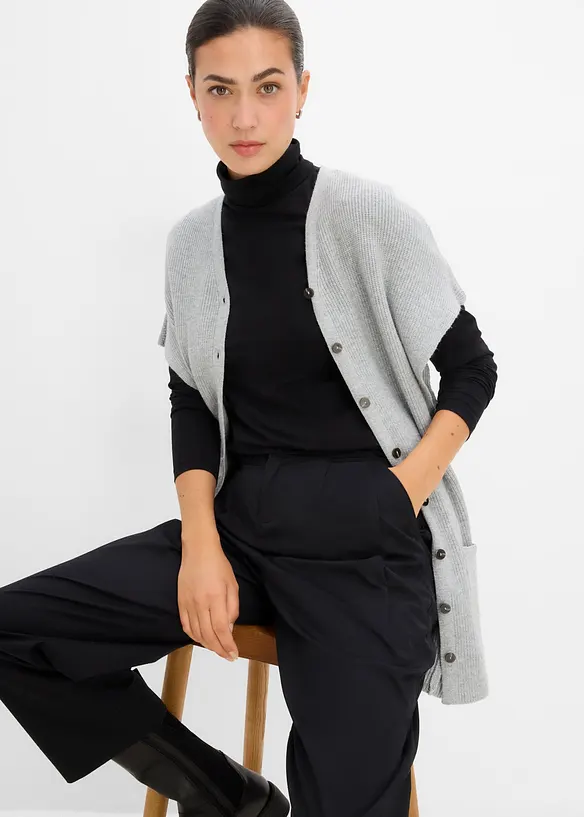 Cardigan in morbida maglia misto viscosa, bonprix