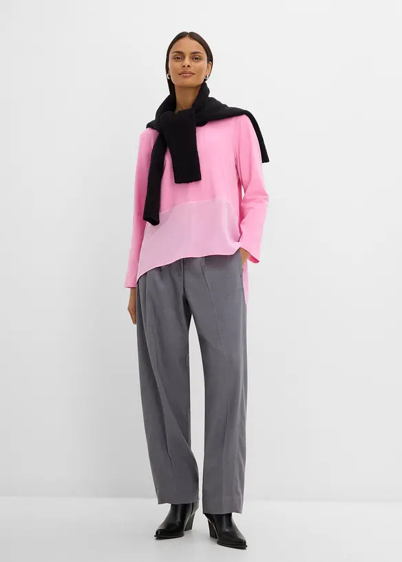 Maglia a maniche lunghe in materiali misti, bonprix