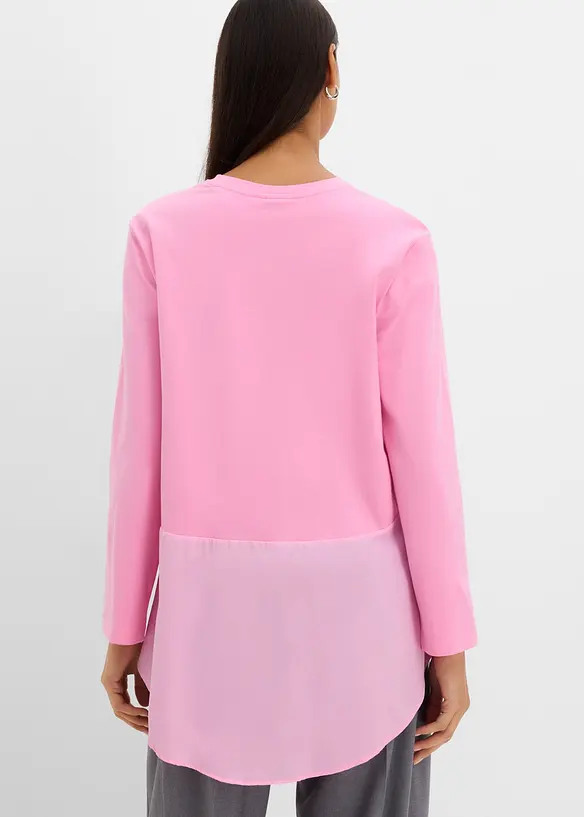 Maglia a maniche lunghe in materiali misti, bonprix