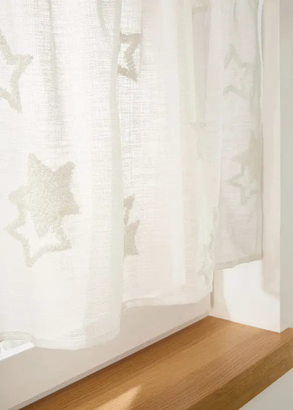 Tenda a vetro con stelle soffici, bonprix