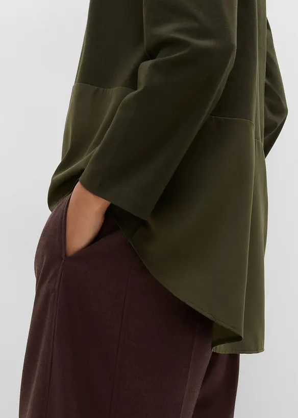 Maglia a maniche lunghe in materiali misti, bonprix
