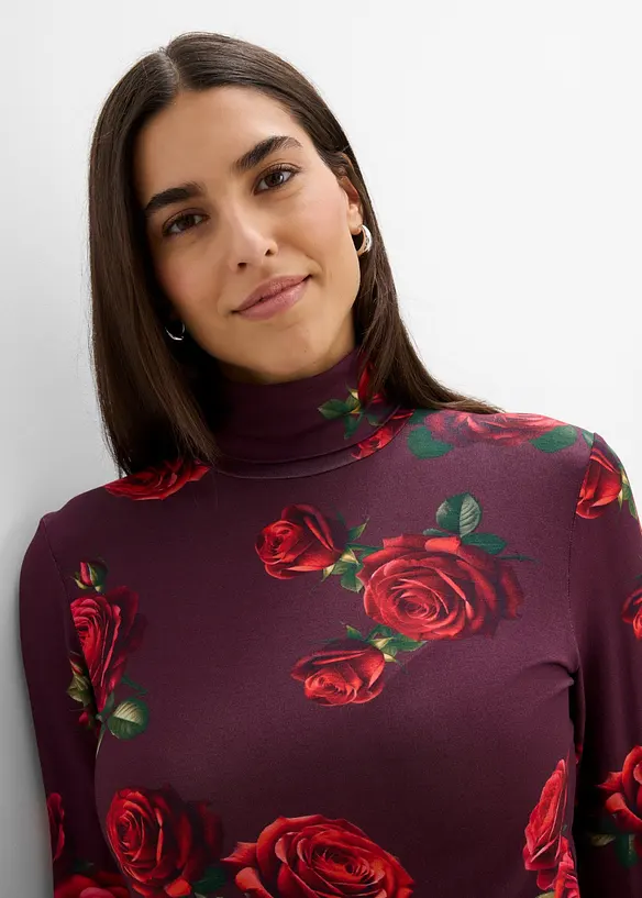 Maglia a maniche lunghe in misto viscosa morbido, bonprix