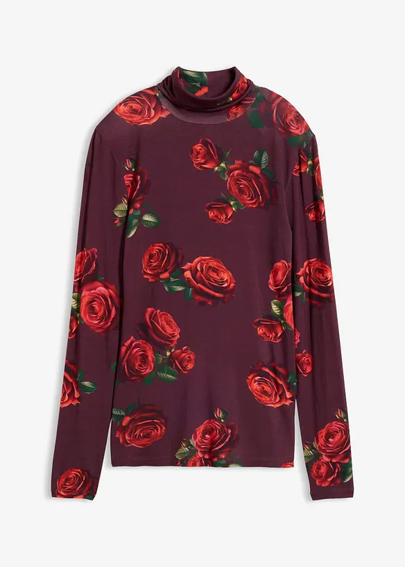 Maglia a maniche lunghe in misto viscosa morbido, bonprix