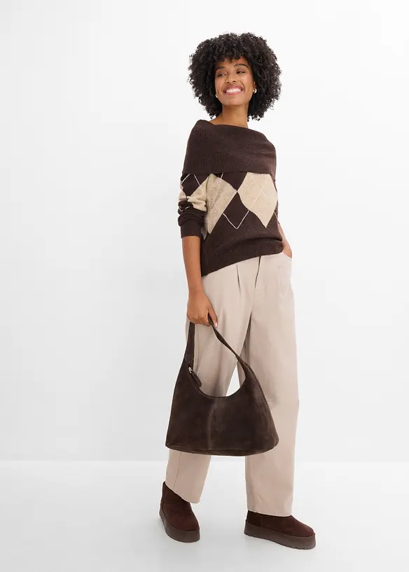 Maglione con spalle scoperte, bonprix