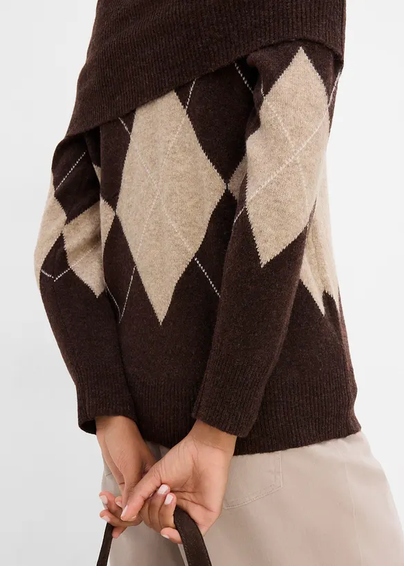 Maglione con spalle scoperte, bonprix
