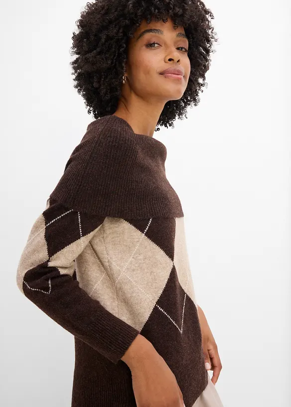 Maglione con spalle scoperte, bonprix