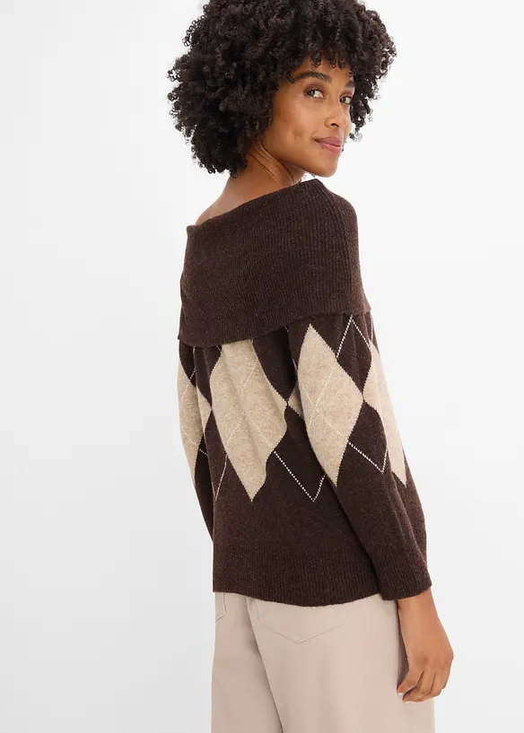 Maglione con spalle scoperte, bonprix
